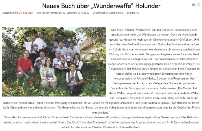 Artikel - Wunderwaffe Holunder - Buch Holunder-Wunderwelt